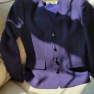 Dana Buchman jacket and matching turtleneck shell - Petite size 4, shell is size